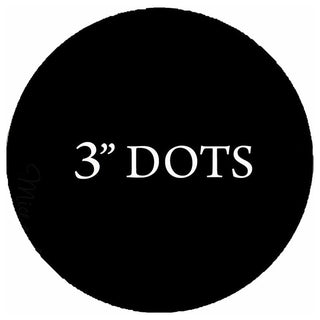 VWAQ 20 Polka Dot Wall Decals, 3" Peel and Stick, Black