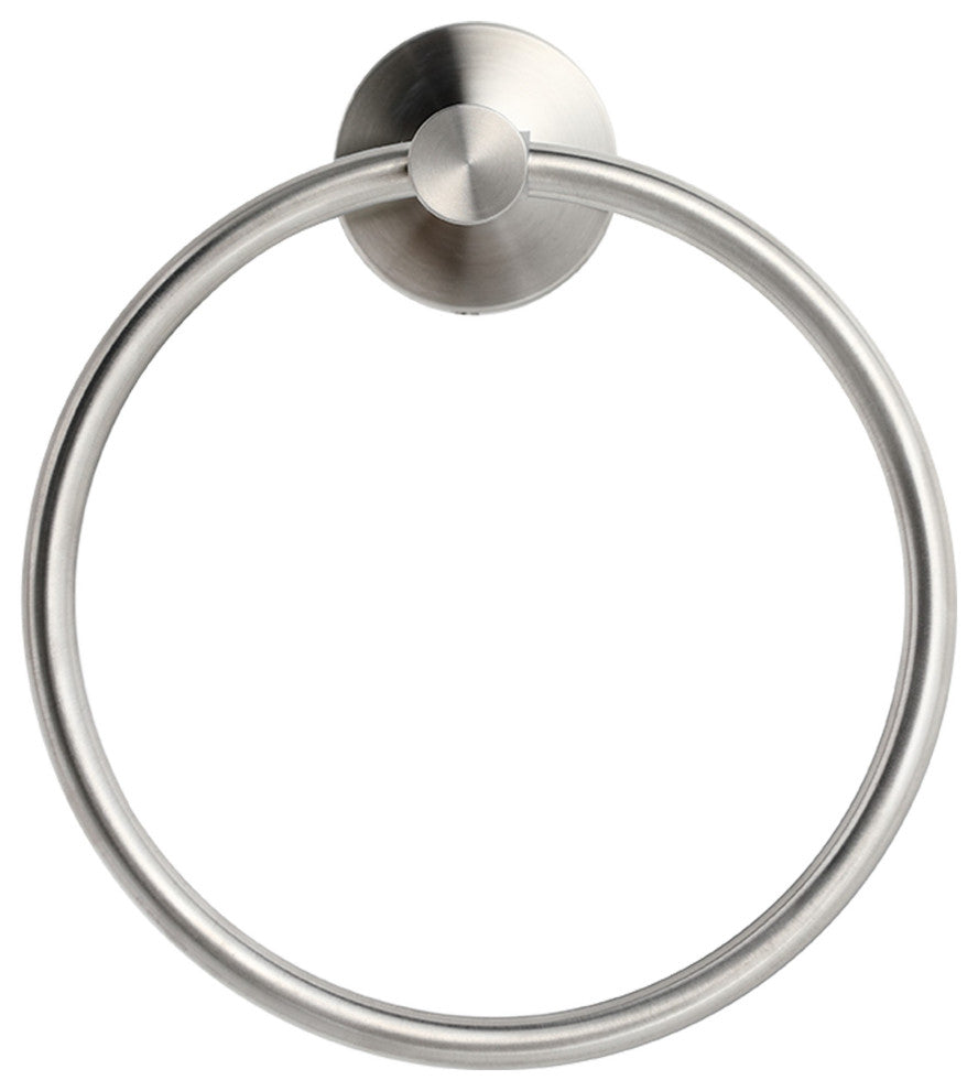 Elizabeth Wall Mounted Towel Ring in Satin Nickel