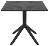Compamia 31" Sky Square Table, Black