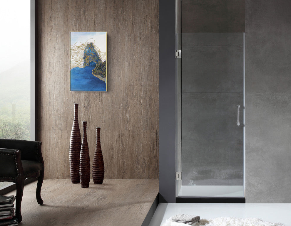 ANZZI Passion 30" x 72" Frameless Shower Door, Brushed Nickel