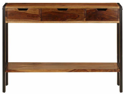 vidaXL Sideboard 3-Drawer Cupboard Sideboard Buffet Cabinet Solid Sheesham Wood