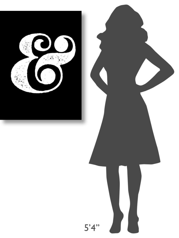 "Ampersand Poster Black" Fine Art Print