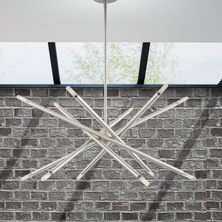Livex Lighting Soho 12 Light Brushed Nickel Chandelier