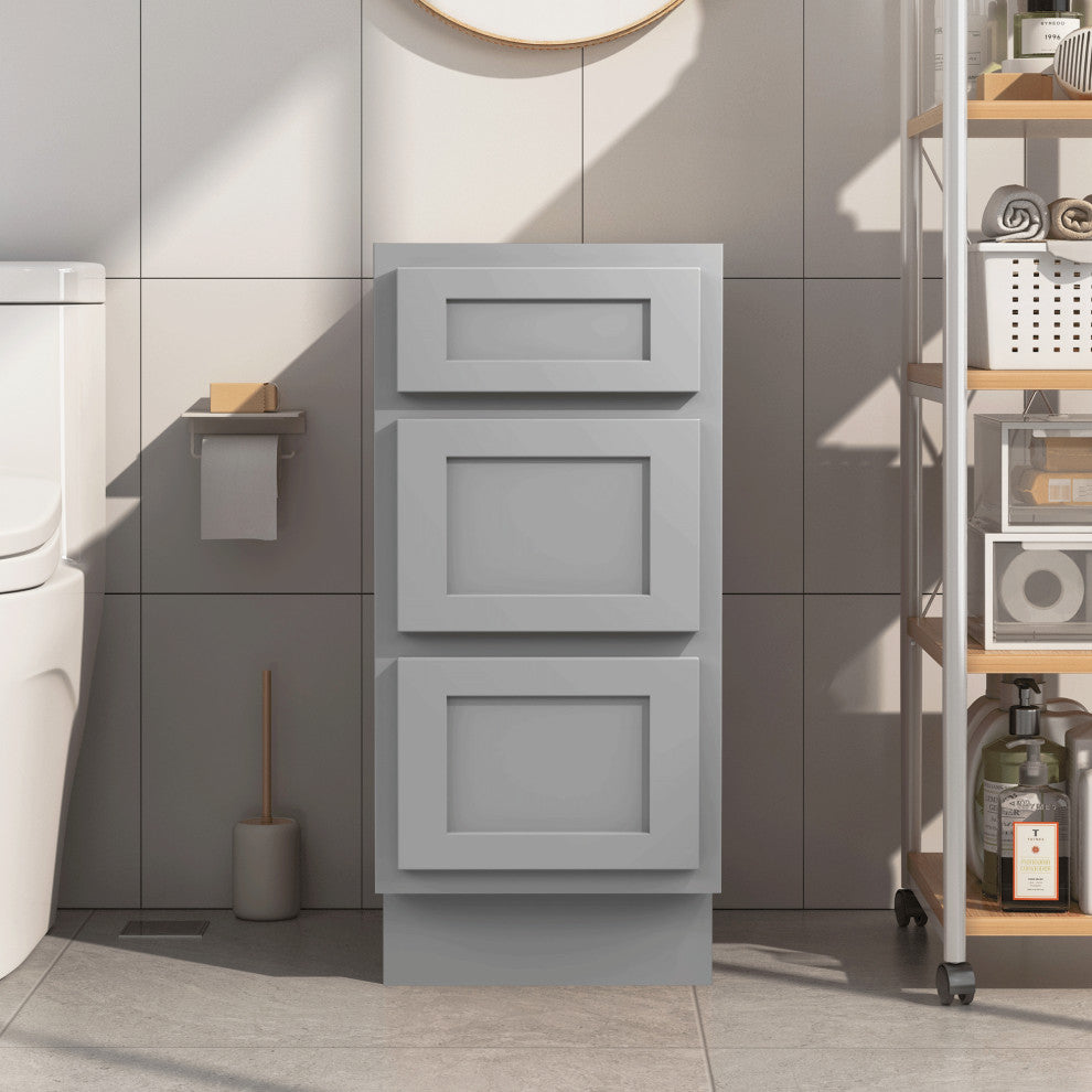 Vanity Art Vanity Cabinet, 15", Gray