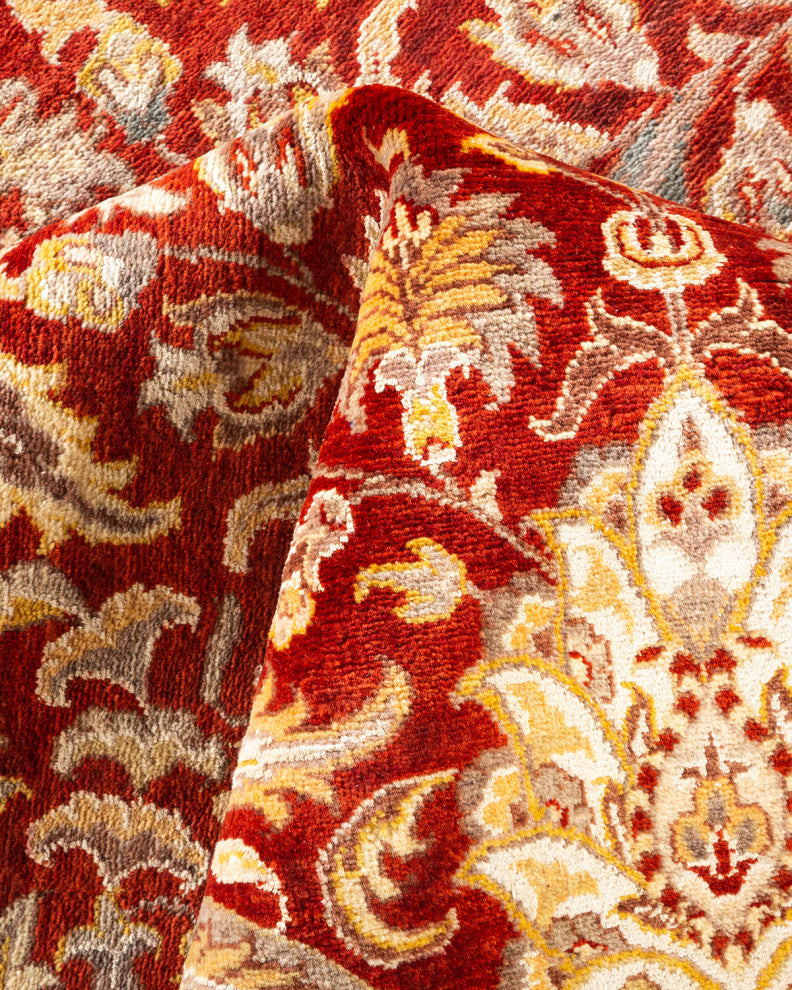 Jhansi, One-of-a-Kind Hand-Knotted Area Rug Red, 8'1"x10'2"