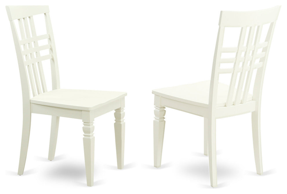 5 Pc Small Dinette Set With A Dining Table And 4 Dining Chairs In Linen White