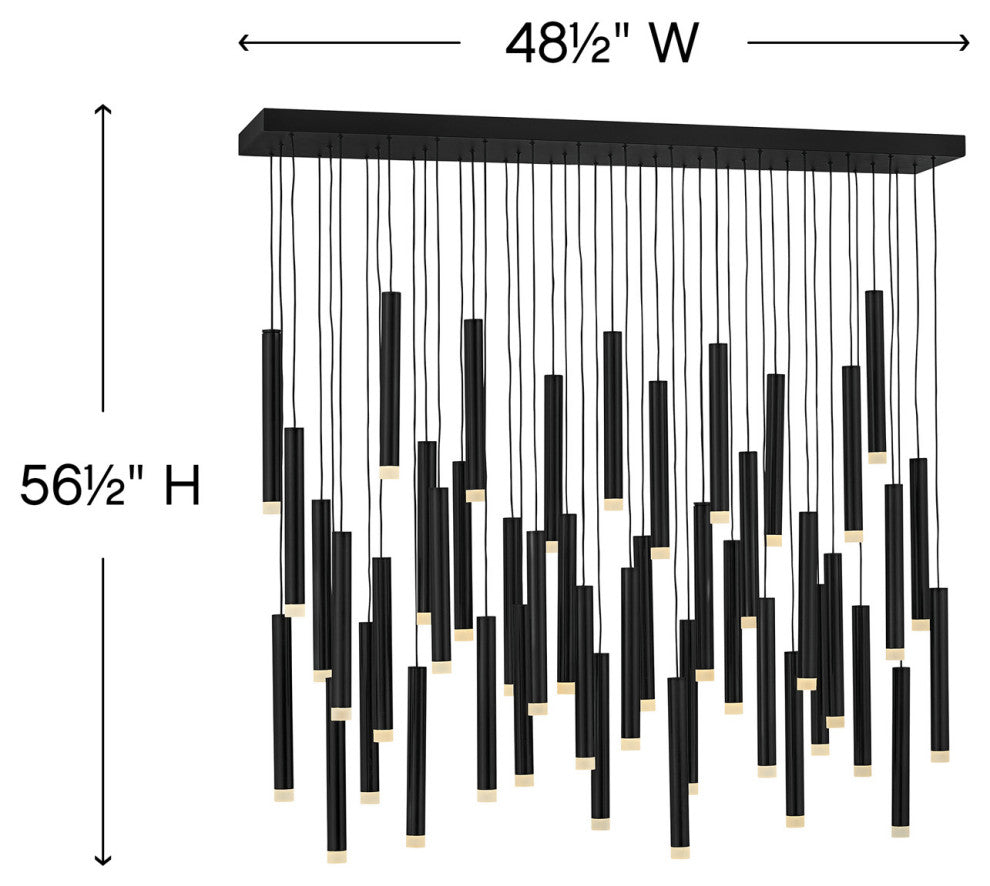 Fredrick Ramond Harmony Medium Adjustable Led Linear, Black*