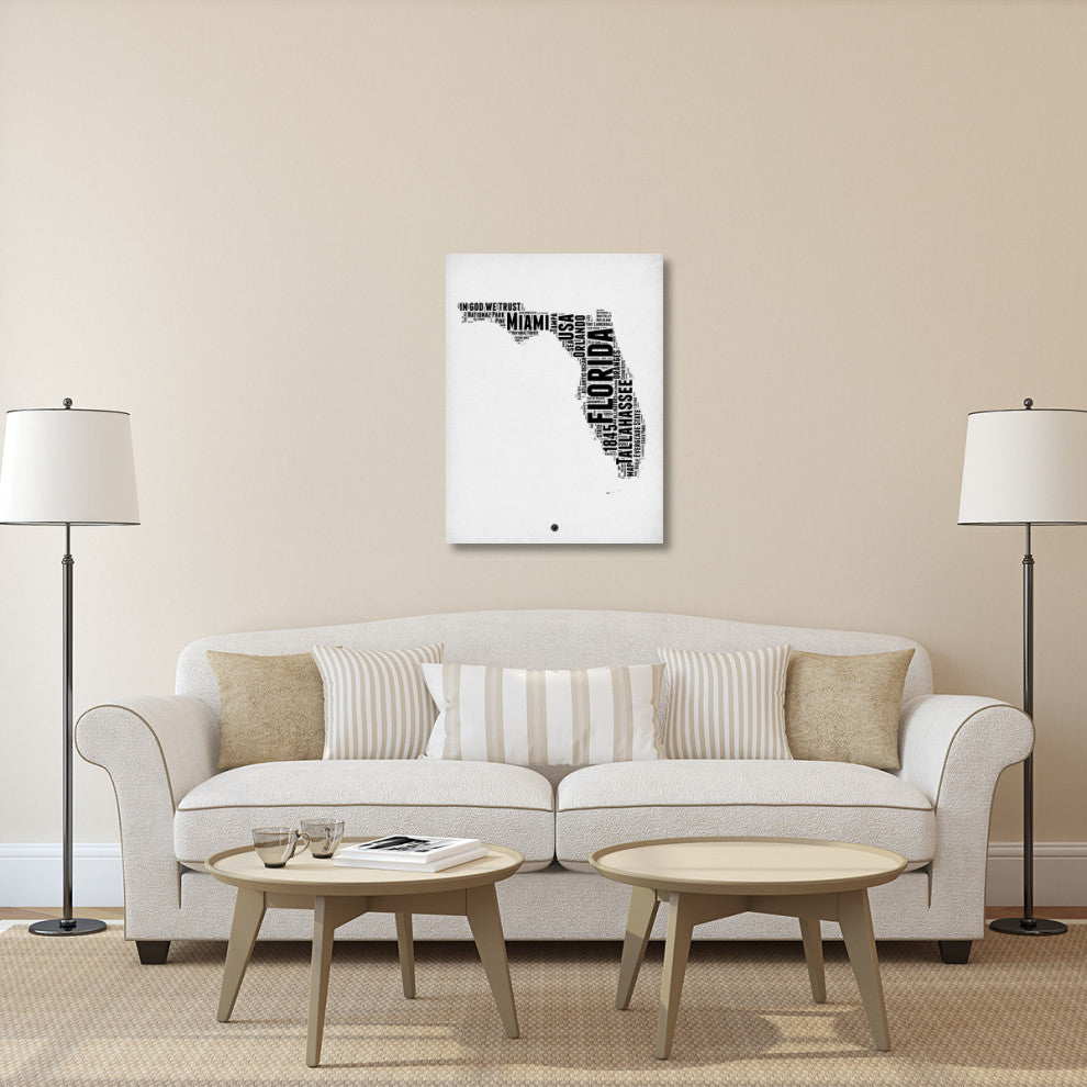 "Florida Word Cloud 2" Fine Art Print