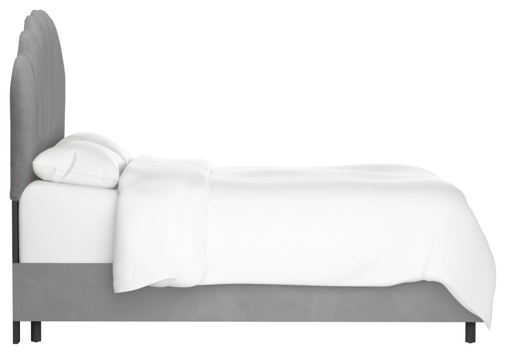 Bed, Velvet Steel Gray, California King