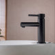 Blossom Brass Round Single Handle Bathroom Vanity Sink faucet, Matte Black