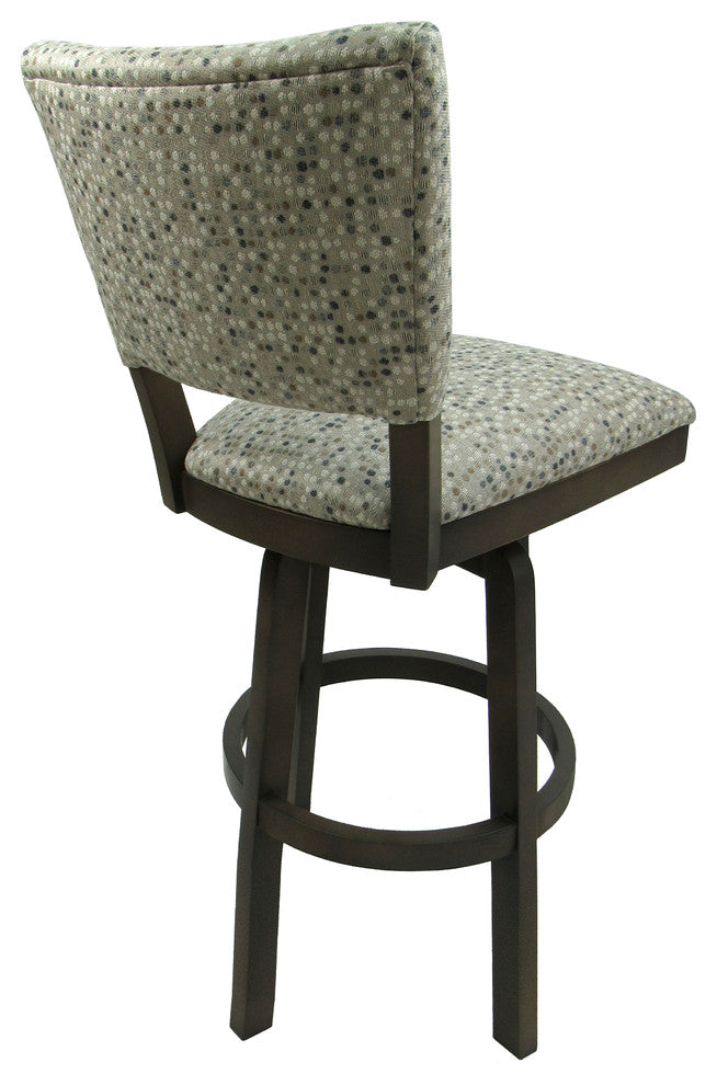 Swivel Wood Bar Stool 30", Milan, Uhpolstered Spring Mix
