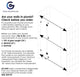 78"x98" Frameless 3 Panel Inline Shower Door, Oil Rubbed Bronze