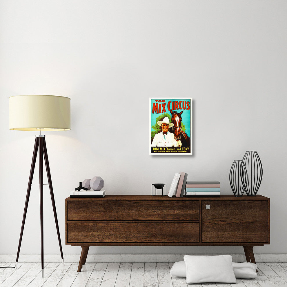 "Tom Mix, Circus" Stretched Canvas Giclee by Hollywood Photo Archive, 18"x24"
