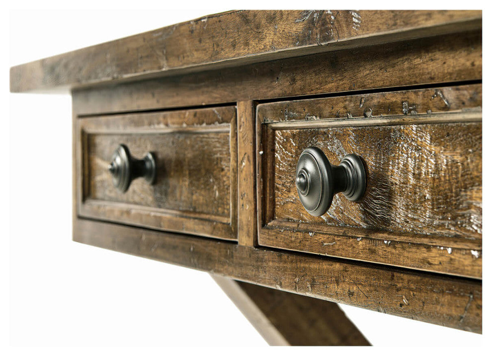 Rustic Country Walnut Desk Light Driftwood finish