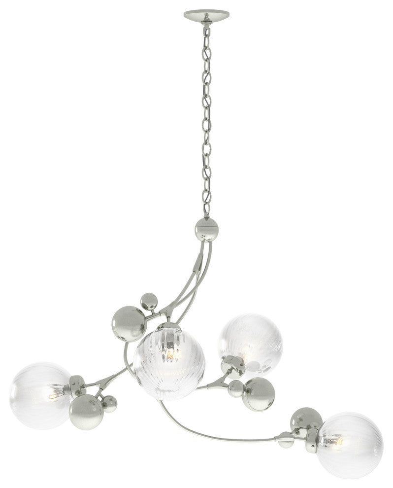 Sprig Pendant, Sterling Finish, Water Glass