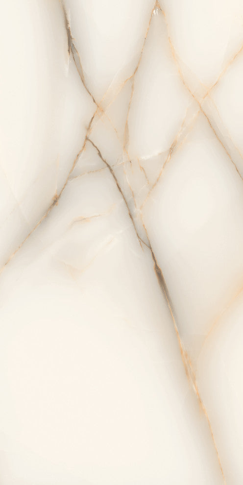 24" x 48" Onix Crema Marble Look Glossy Wall and Floor Tile