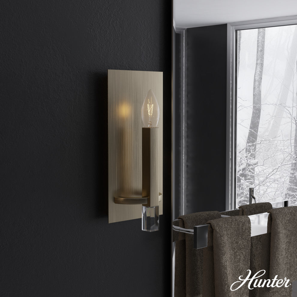 Hunter Sunjai Alturas Gold 1 Light Sconce Wall Light