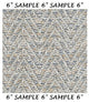 Couristan Tortola Indoor/Outdoor Accent Rugs - 50+ Custom Sizes, Ash, 1 Sample 6"x6"