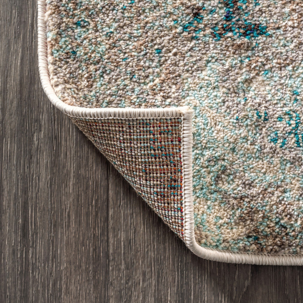 Contemporary POP Modern Abstract Vintage Area Rug, 5 X 8