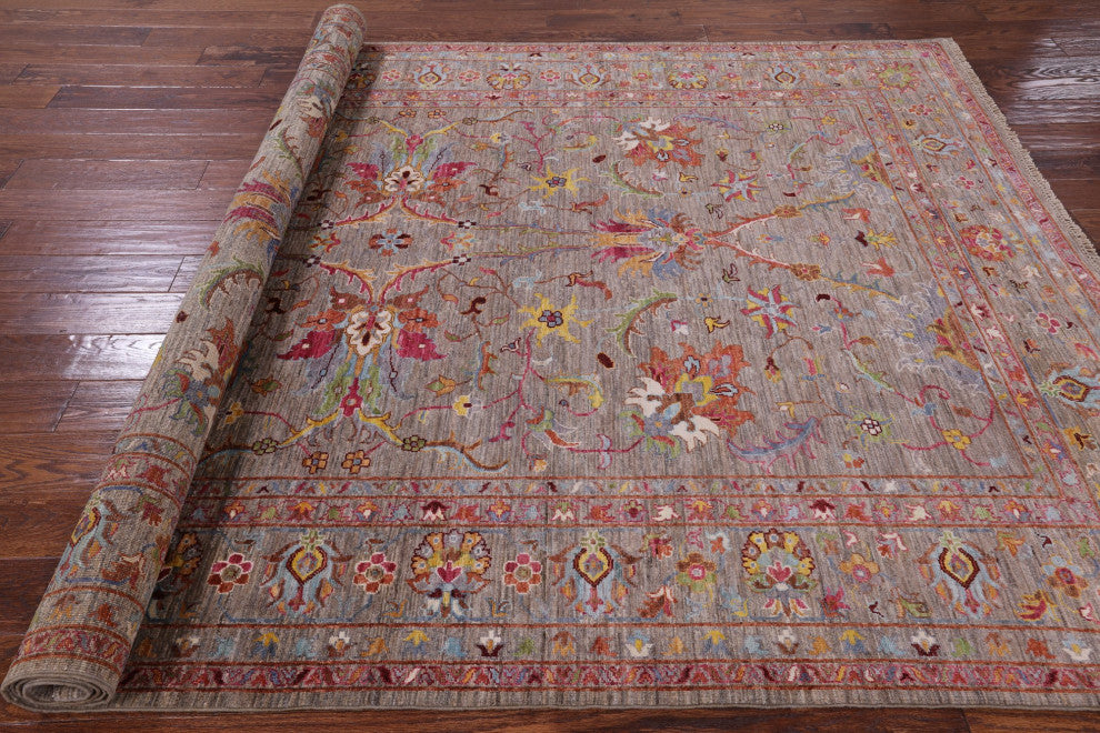 6' 9" X 10' 0" Persian Tabriz Hand-Knotted Wool Rug Q8331