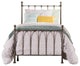 Hillsdale Molly Metal Headboard and Footboard, Black Steel, Twin Bed Without Frame