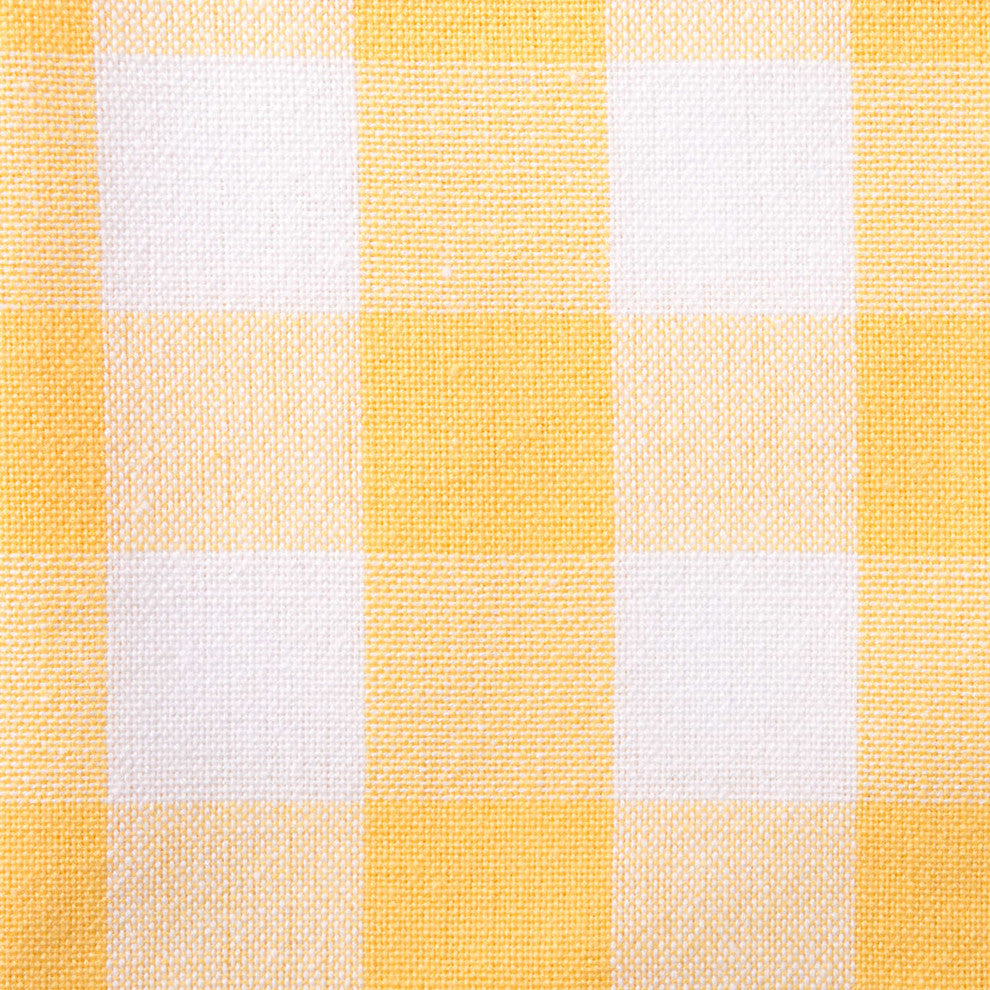 DII Yellow/White Checkers Napkin, Set of 6