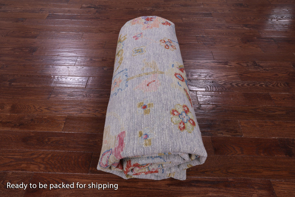 10' 4" X 13' 8" Hand-Knotted Turkish Oushak Rug - Q14773