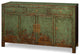 Distressed Teal Elmwood Peking Asian Sideboard