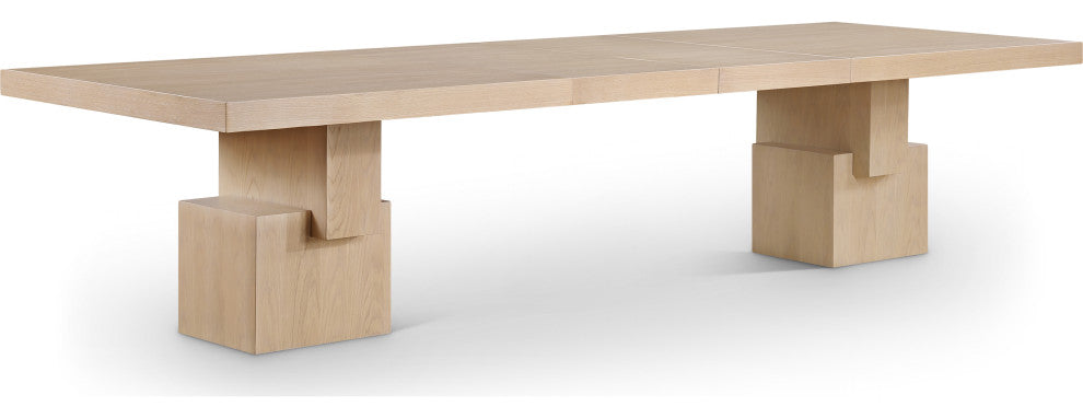 Anzio Oak Veneer Dining Table, Oak