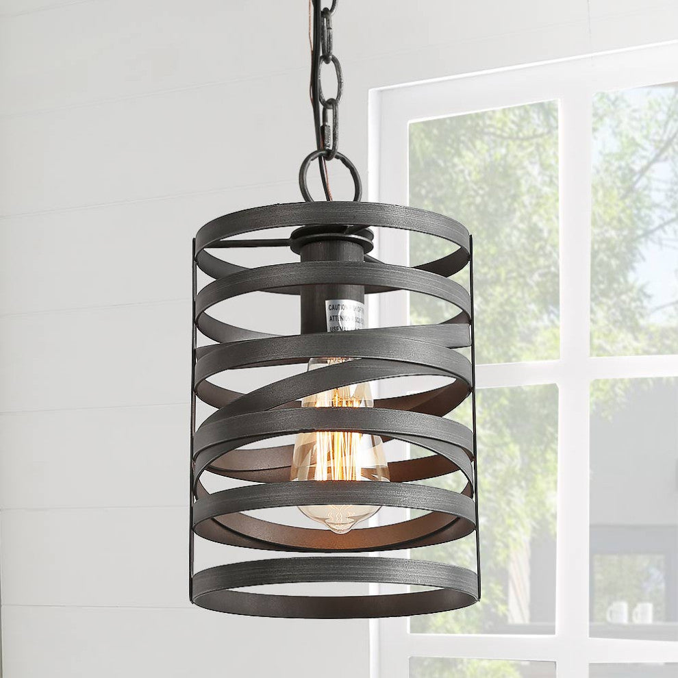 LALUZ 1-Light Pendant Lighting Iron Ceiling Hanging Lights