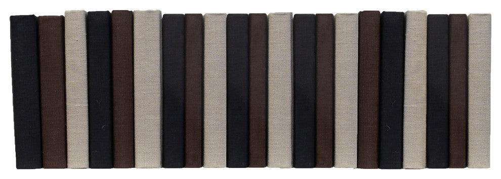 Onyx & Brown Linen Wrapped: Color By The Foot