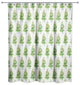 Watercolor Christmas Tree 71x74 Shower Curtain