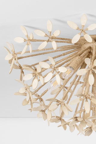 Corbett Lighting Corfu Semi Flush, Ivory Coco, 30"Dx15.25"H