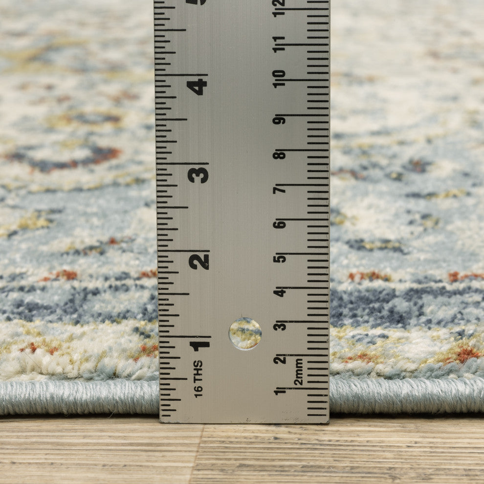 Branson Br01A Blue/Multi 3'3"x5' Rug