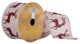 Vickerman Q202750 Yard Red And Black Plaid Buck Pattern Christmas Ribbon