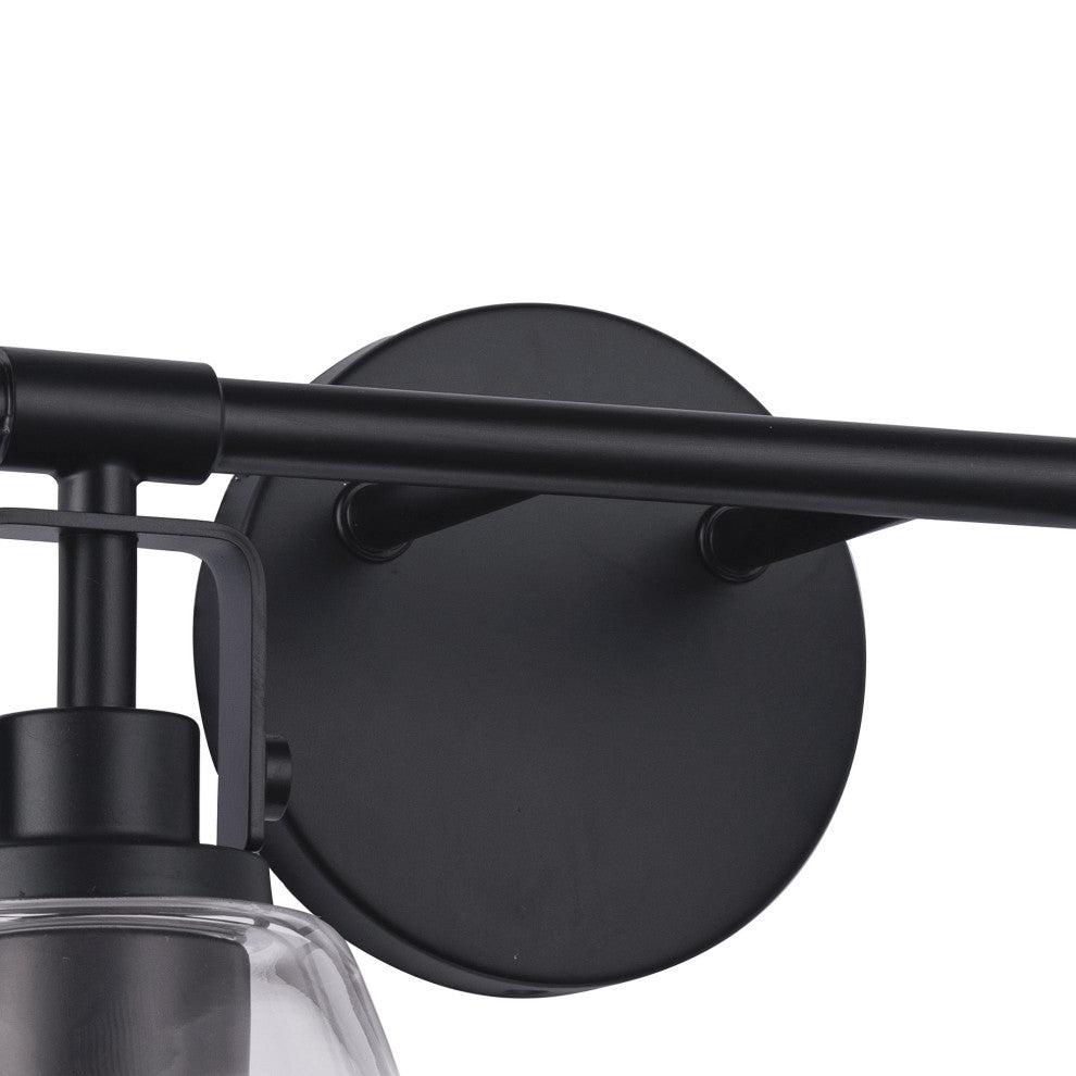 Modern Farmhouse Black 2-Light Vanity Light Wall Sconces