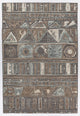 Nimah Handwoven Contemporary Rug, Gray/Beige/White, Rectangular 9'x13'