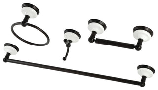 Kingston Brass 4-Piece Bathroom Accessory Set, Oil Rubbed Bronze