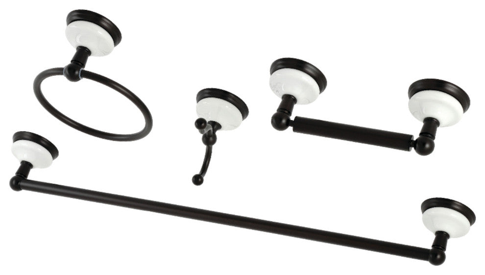 Kingston Brass 4-Piece Bathroom Accessory Set, Oil Rubbed Bronze