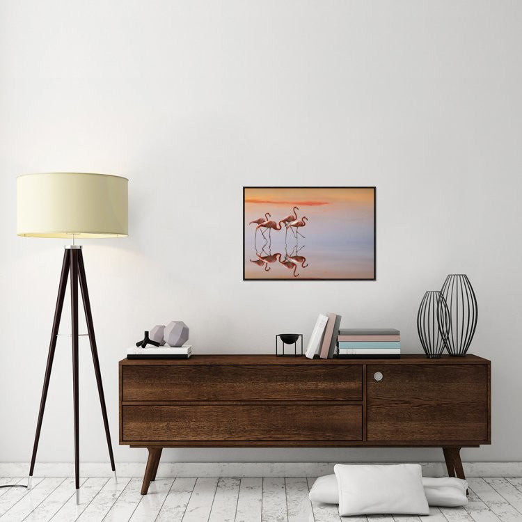 "Untitled" Framed Canvas Giclee by Anna Cseresnjes, 31x22"