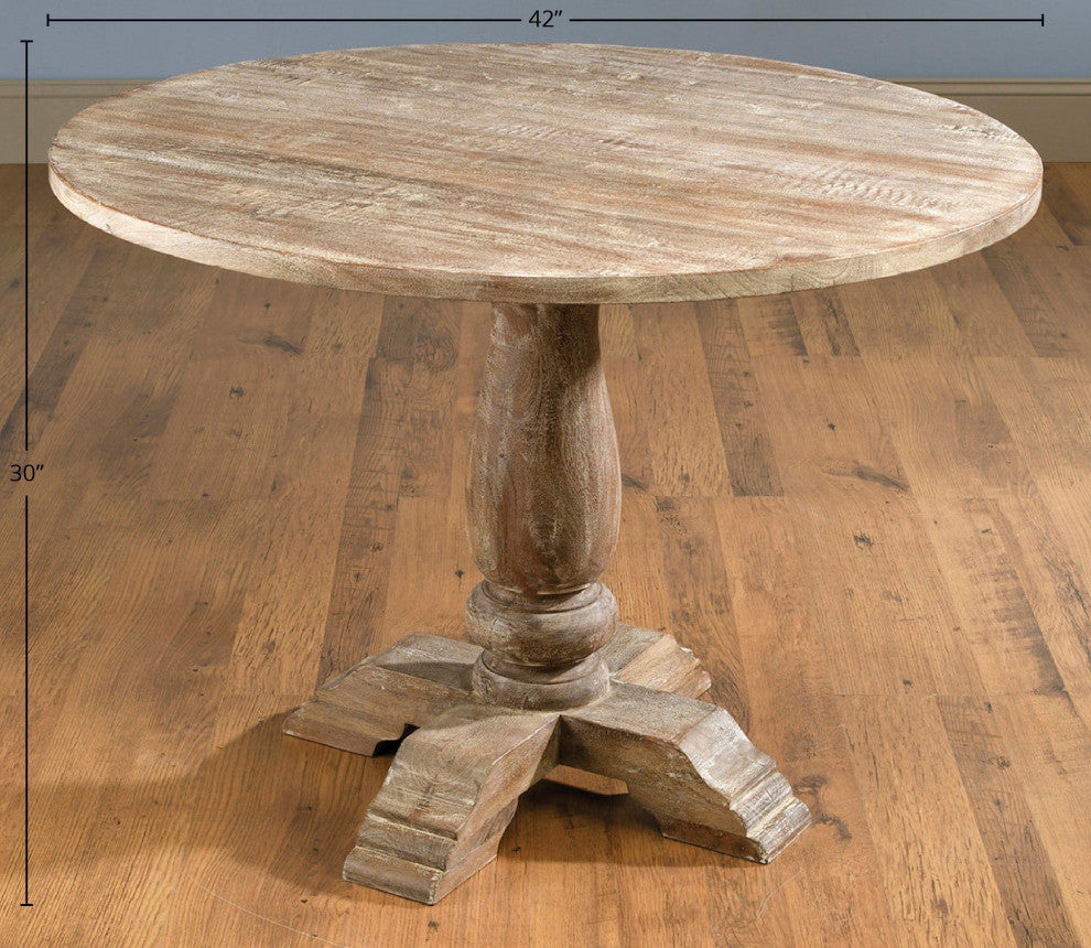 Amira 42" Solid Wood Dining Table