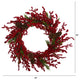 34" Cypress Artificial Wreath With Berries and Pine Cones