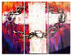 "Crown of Thorns" Glossy Metal Wall Art, 3 Panels, 36"x28"