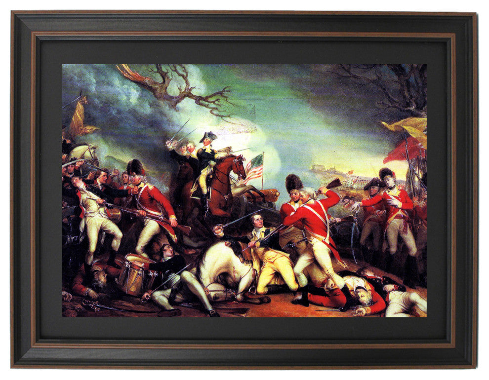 Framed The Death of General Mercer at the Battle of Princeton by John Trumbull
