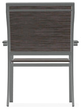 Bazza Sling Stackable Outdoor Dining Chair, James/Graphite