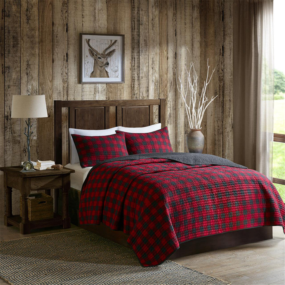 Woolrich Woolrich Check Oversized Quilt Mini Set, Red