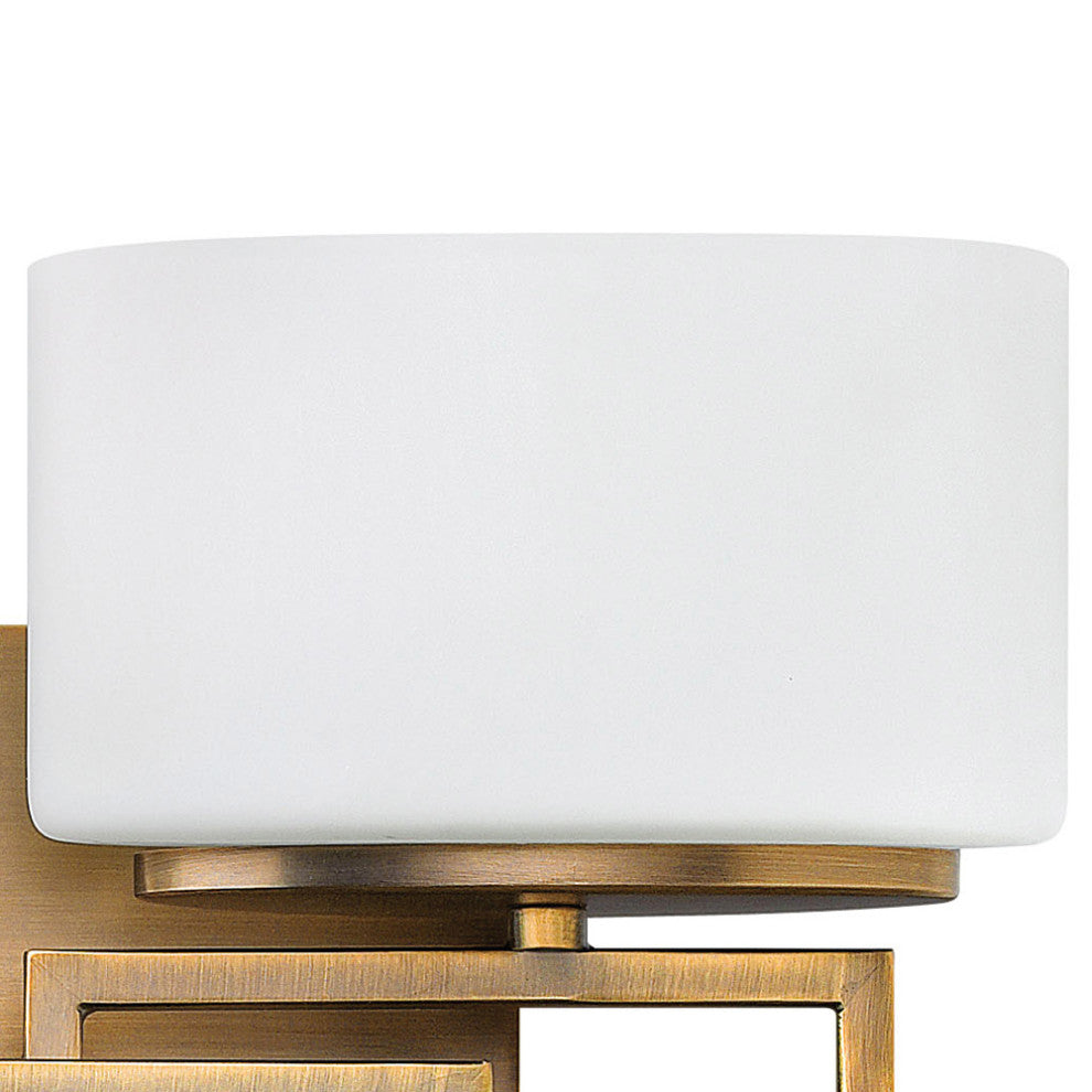 Hinkley Lanza Small Two Light Vanity, Brushed Bronze