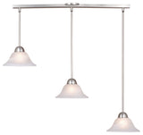 Da Vinci 3-Light Linear Mini Pendant Brushed Nickel