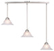 Da Vinci 3-Light Linear Mini Pendant Brushed Nickel