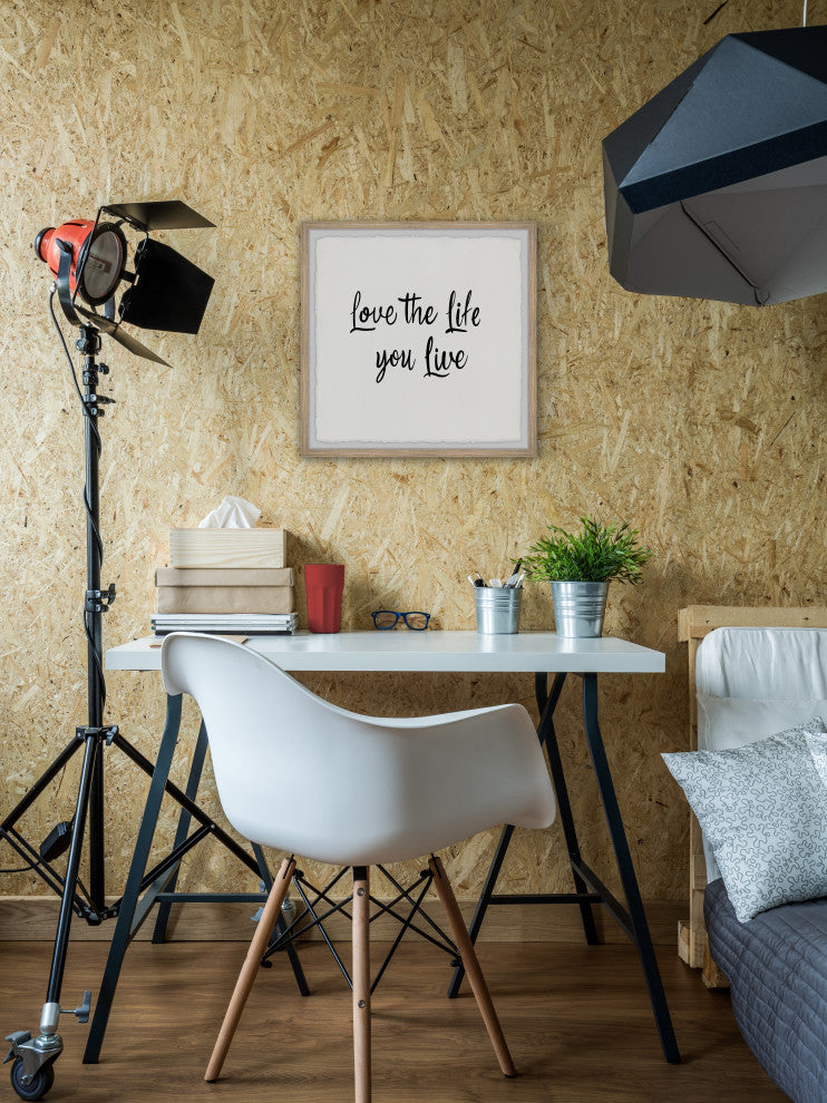 "Love the Life You Live II" Framed Painting Print, 32x32